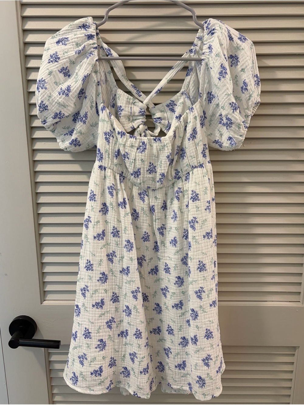 Princess Polly let’s dance mini dress blue floral